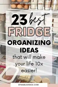 fridge organization ideas