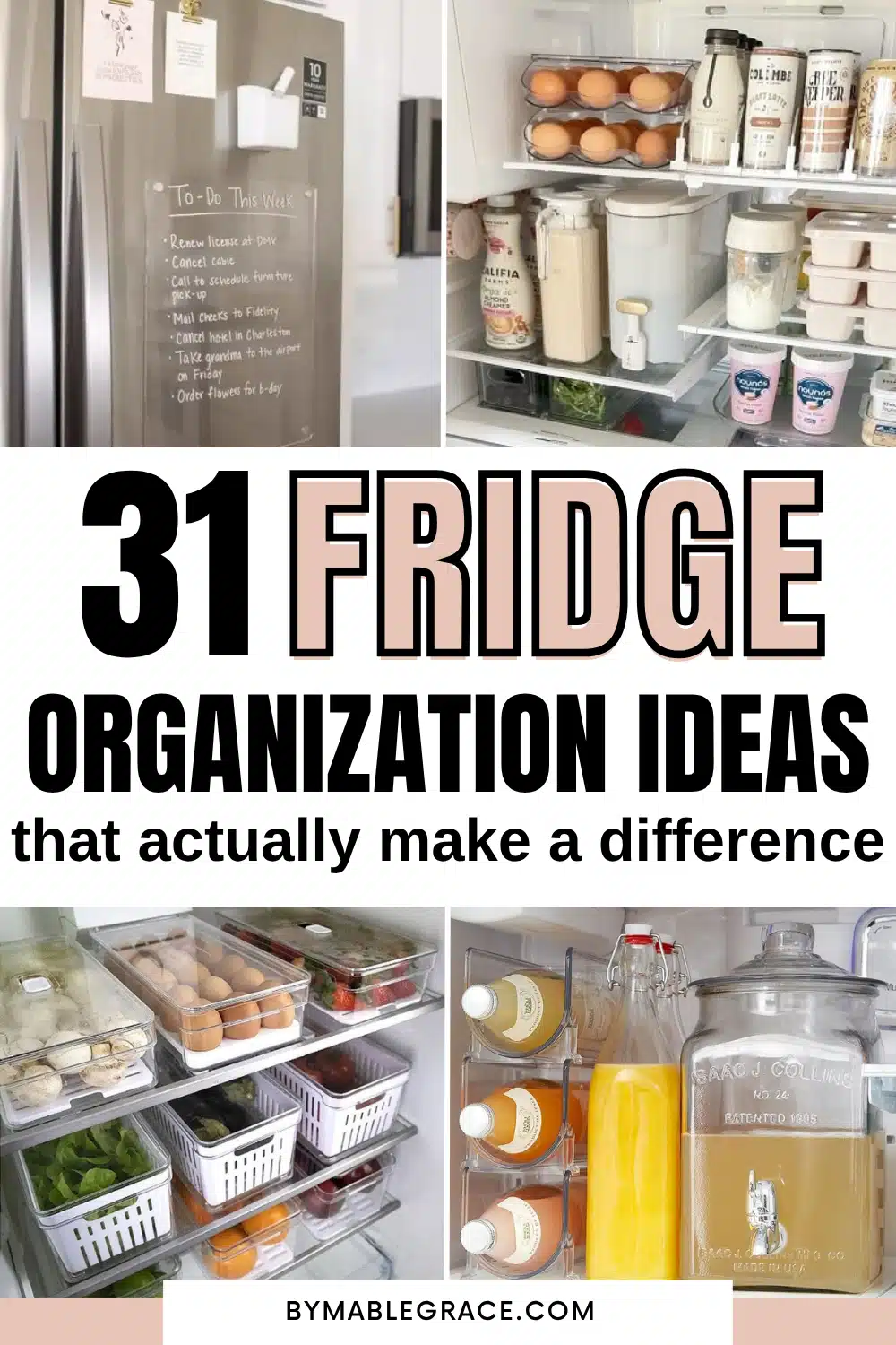 fridge organization ideas