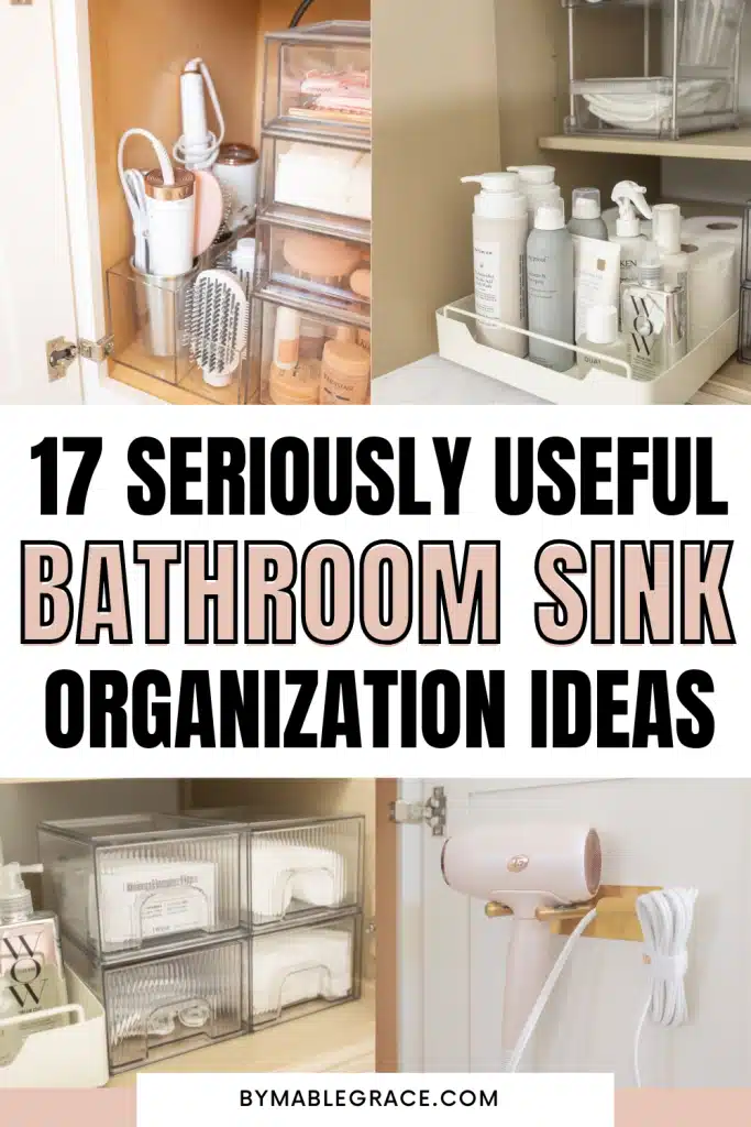 bathroom sink organization ideas
