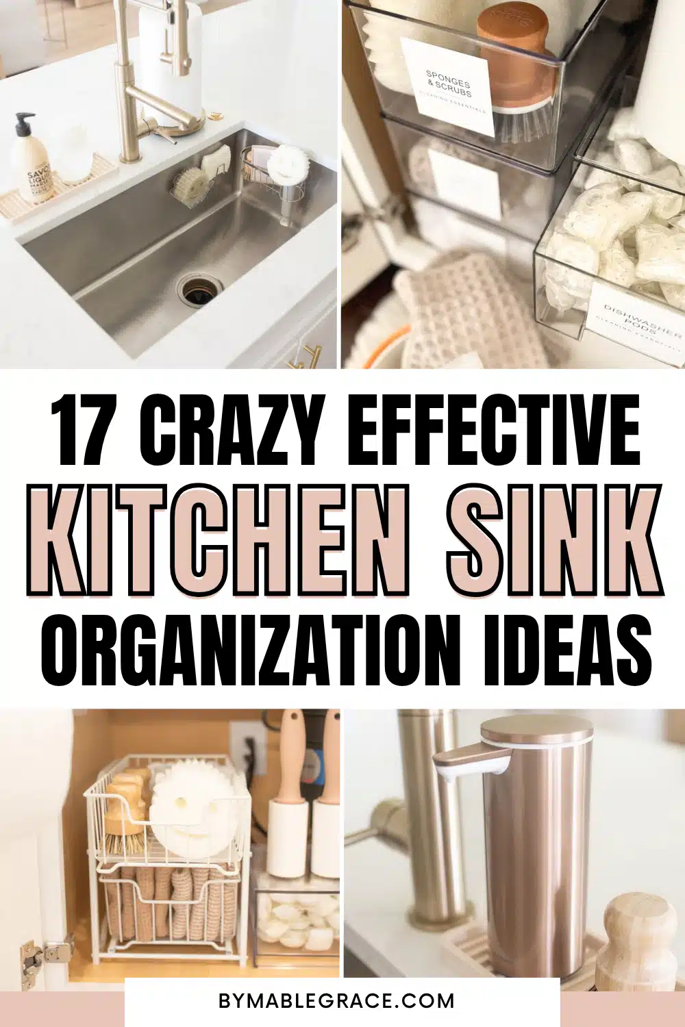kitchen sink organization ideas