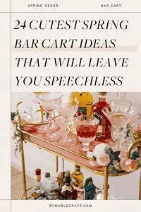 spring bar cart ideas