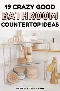 BATHROOM COUNTERTOP ORGANIZATION IDEAS