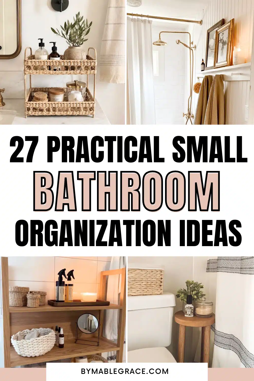 SMALL BATHROOM ORGANIZATION IDEAS
