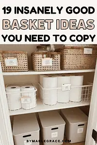 basket organization ideas