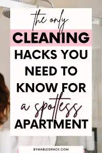 apartment cleaning hacks