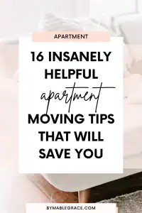 apartment moving tips