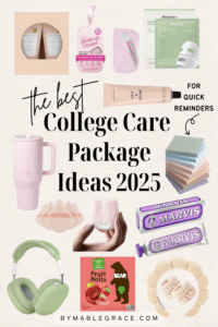college care package ideas by month