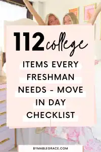 college move in checklist