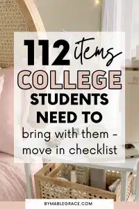 college move in checklist
