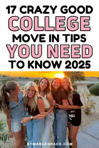 college move in tips