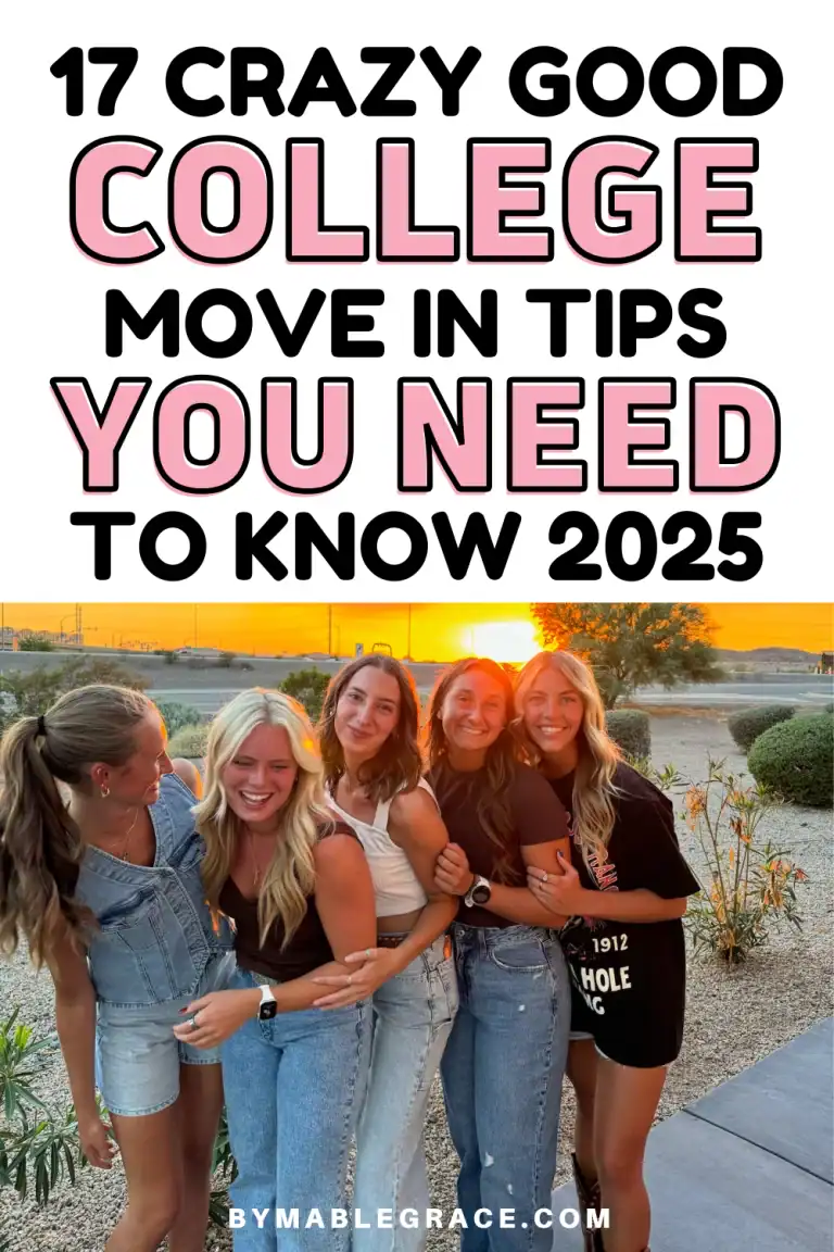 college move in tips