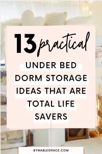 under bed storage dorm