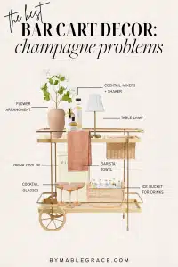 bar cart decor