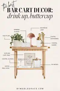 bar cart decor