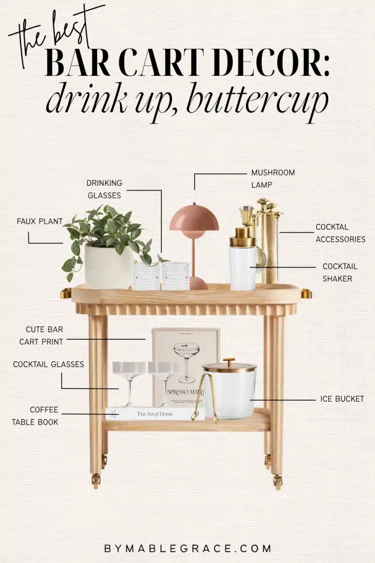 bar cart decor