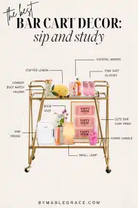 bar cart decor