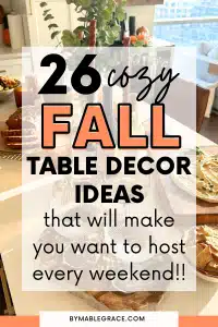 fall table decor ideas