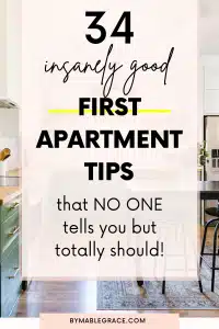 first apartment tips