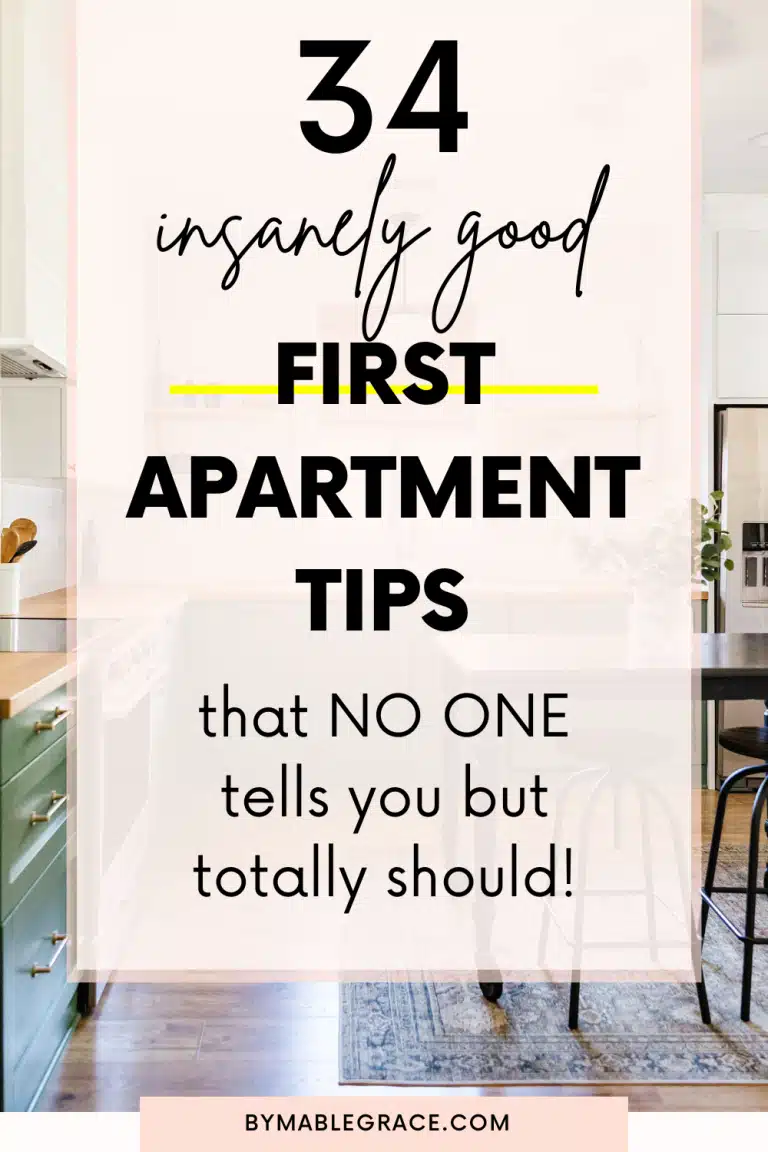 first apartment tips