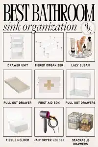 under sink bathroom organization