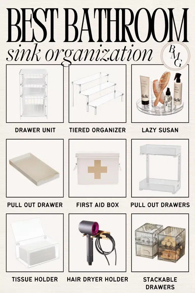 under sink bathroom organization