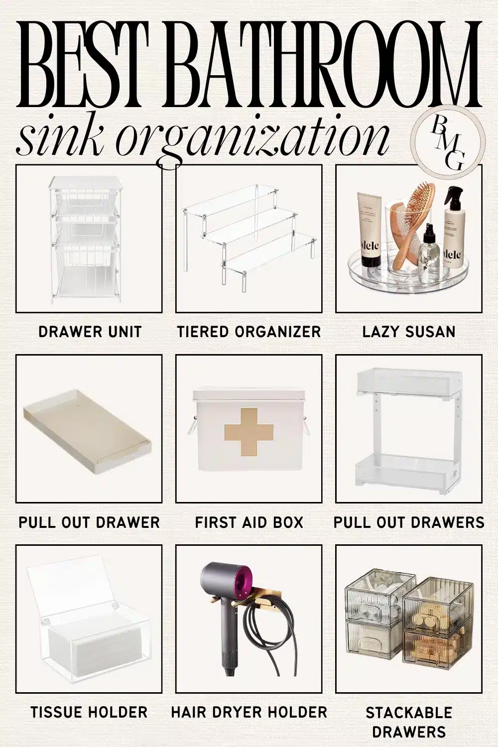 under sink bathroom organization