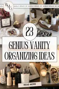 vanity organization ideas