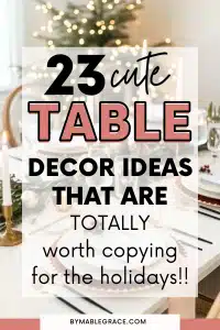 holiday table decor ideas