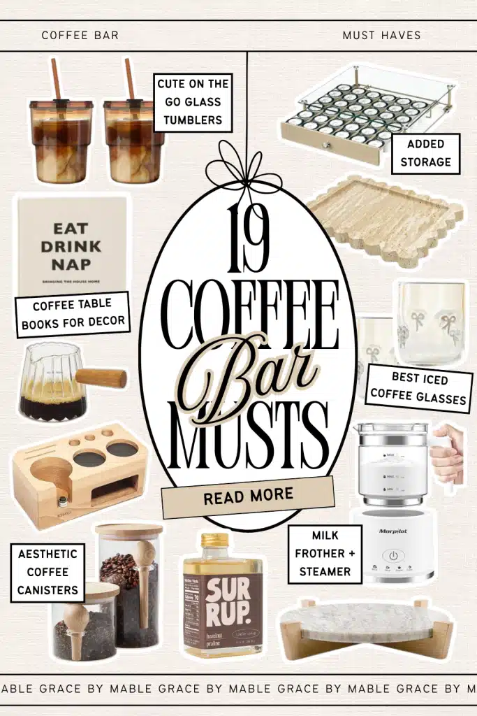 coffee bar accessories