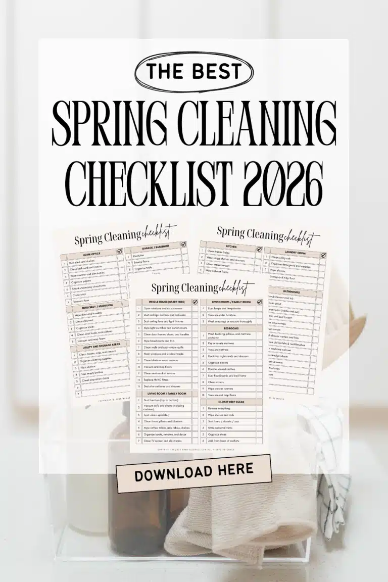 spring cleaning checklist