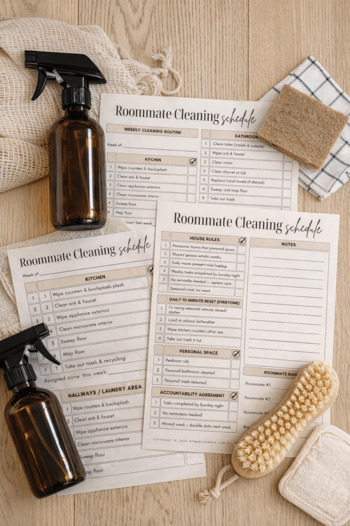 roommate cleaning schedule