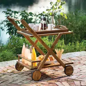 outdoor bar cart ideas for rooftop parties