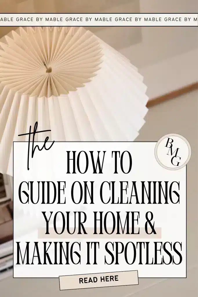 how to clean your house