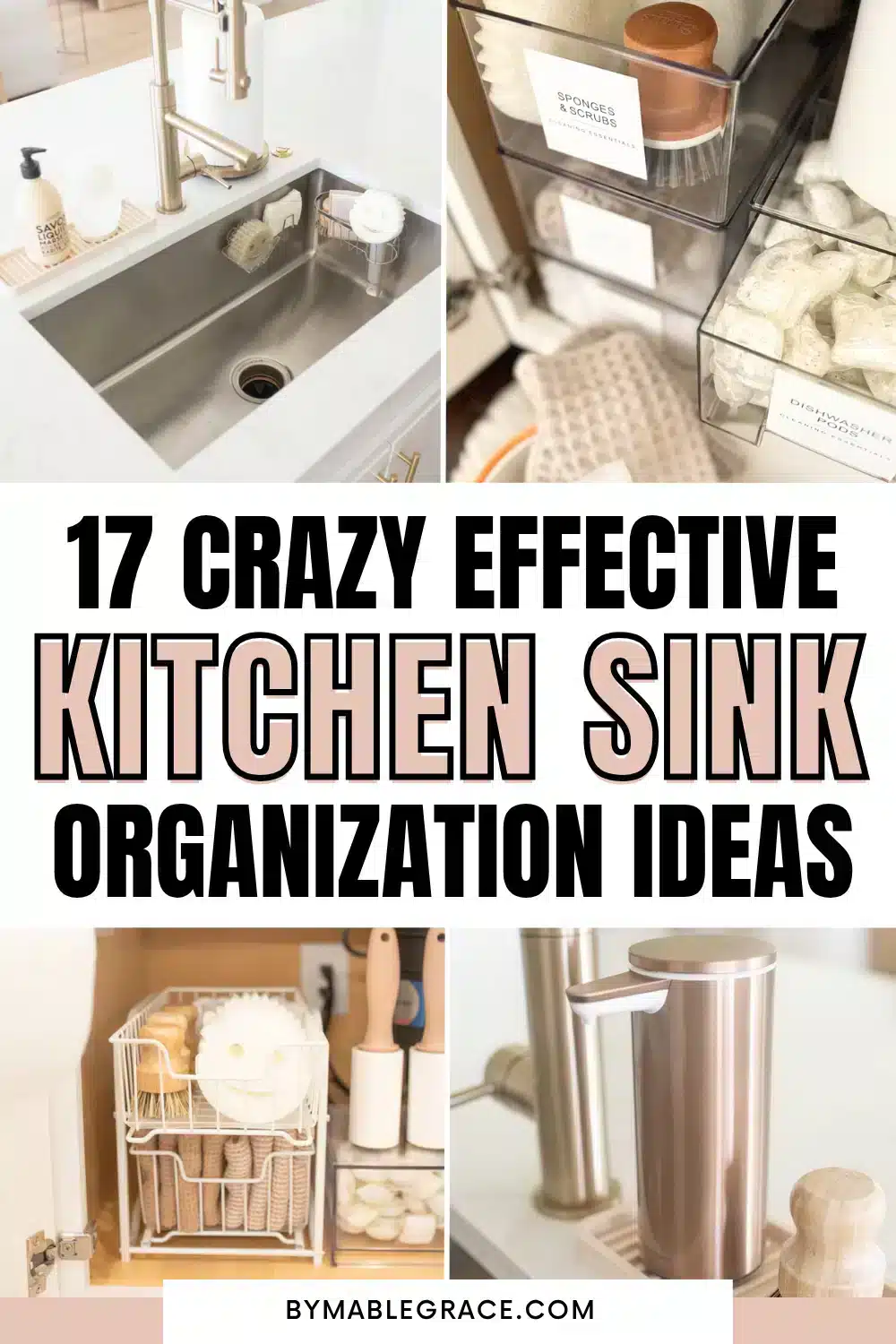 kitchen sink organization ideas